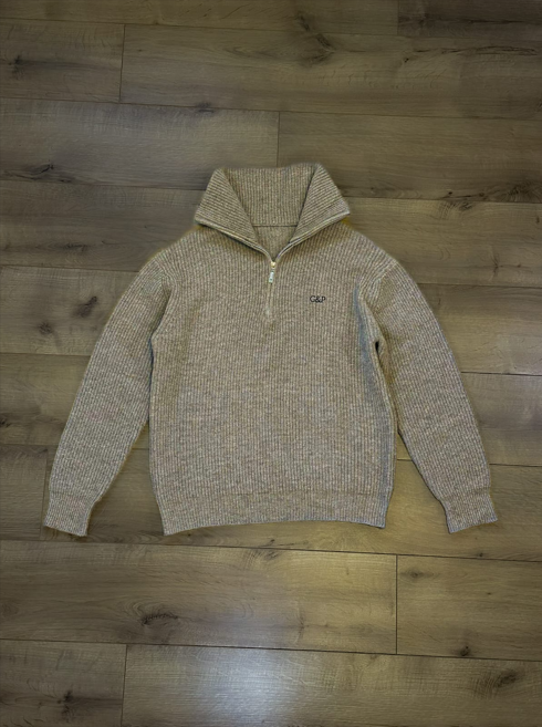 G&P Club Cashmere Quarter Zip Jumper